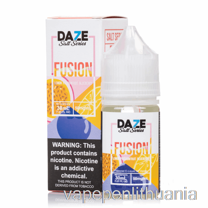 Citrinos Pasifloros Mėlynės - 7 Daze Fusion Druska - 30ml 50mg Vape Skystis